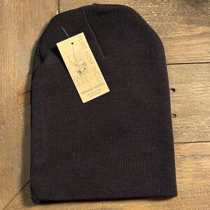NWT Pure New Wool Merino Wool Black Hat Made in England